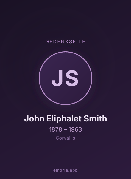 Gedenkportrait von John Eliphalet Smith
