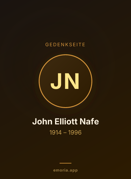 Gedenkportrait von John Elliott Nafe