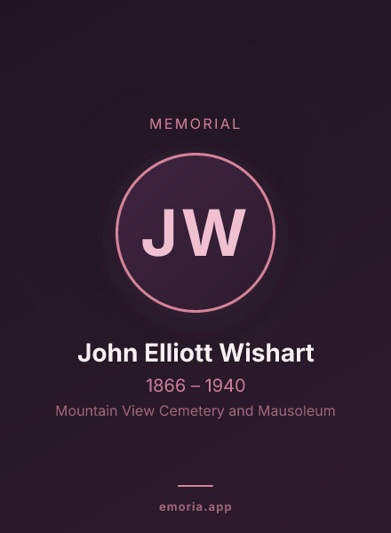 Memorial portrait of John Elliott Wishart