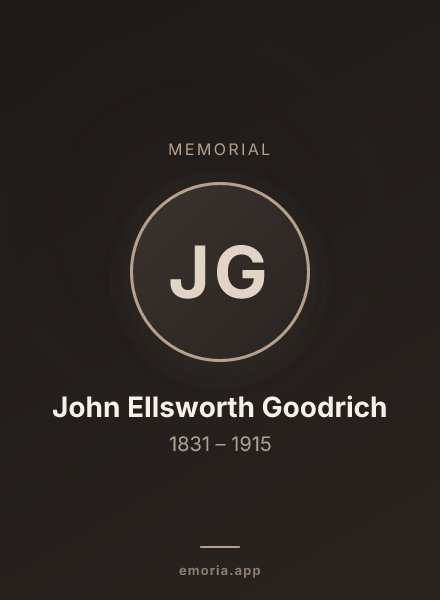 Memorial portrait of John Ellsworth Goodrich