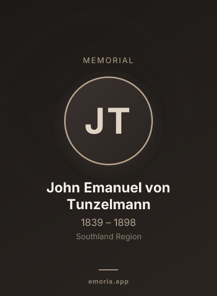Memorial portrait of John Emanuel von Tunzelmann