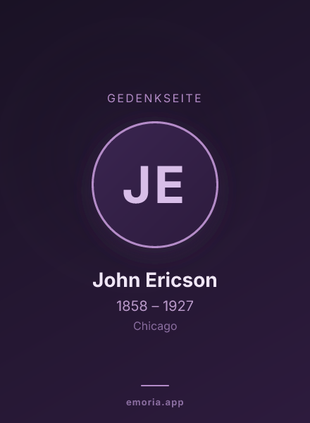 Gedenkportrait von John Ericson