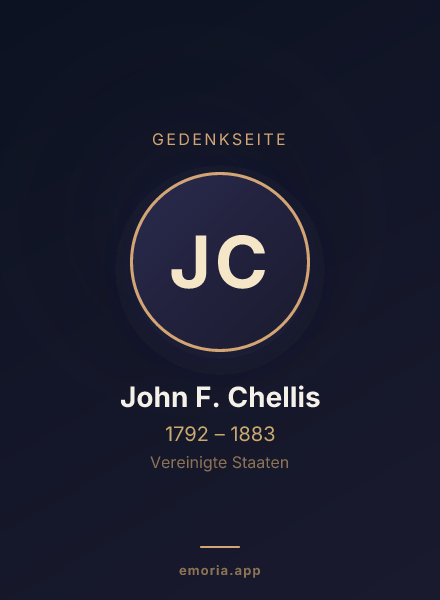 Gedenkportrait von John F. Chellis