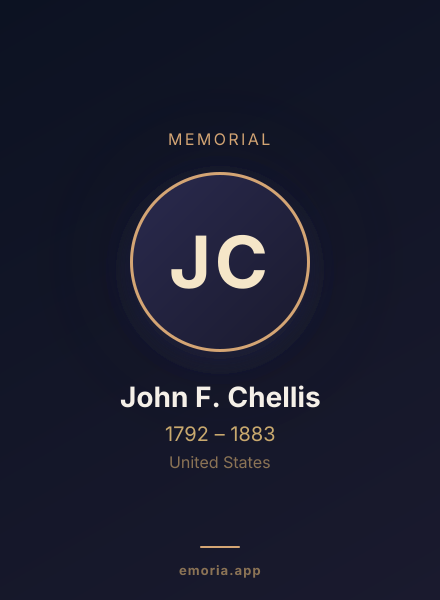 Memorial portrait of John F. Chellis