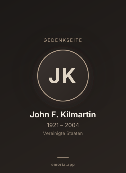 Gedenkportrait von John F. Kilmartin