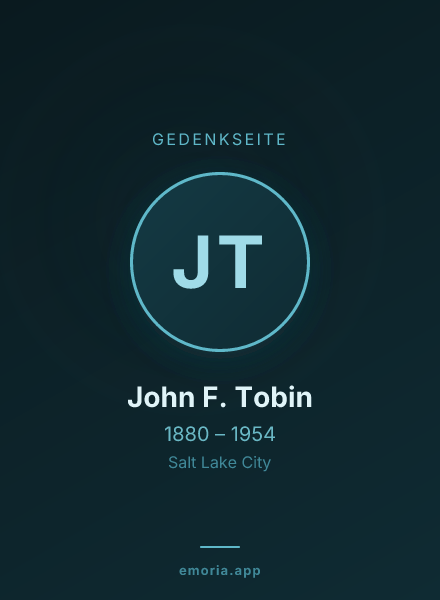 Gedenkportrait von John F. Tobin