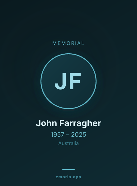 Memorial portrait of John Farragher