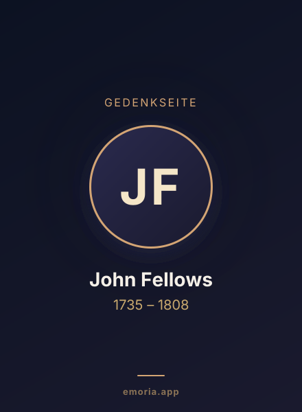 Gedenkportrait von John Fellows