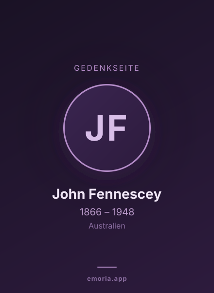 Gedenkportrait von John Fennescey