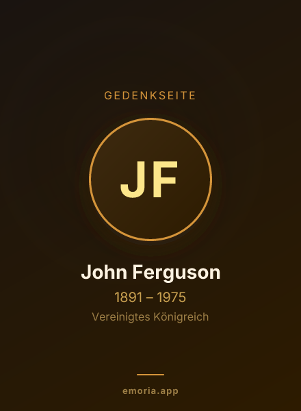 Gedenkportrait von John Ferguson