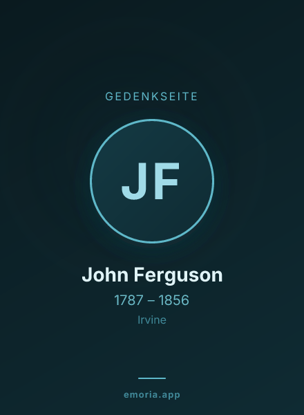Gedenkportrait von John Ferguson