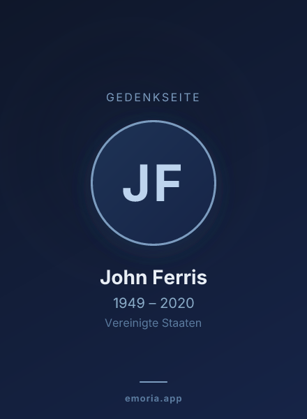 Gedenkportrait von John Ferris