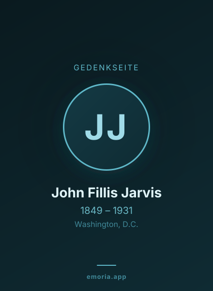 Gedenkportrait von John Fillis Jarvis