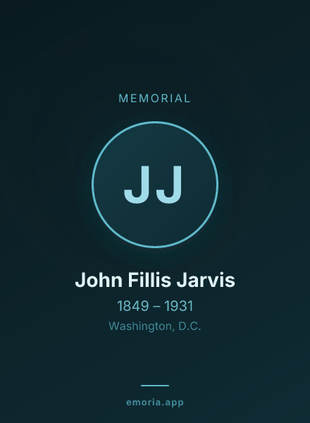 Memorial portrait of John Fillis Jarvis