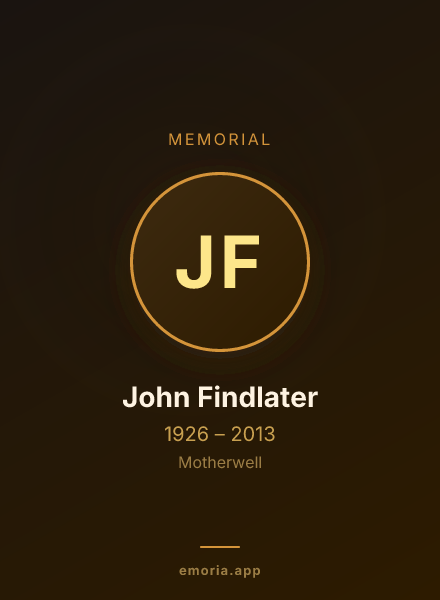 Memorial portrait of John Findlater