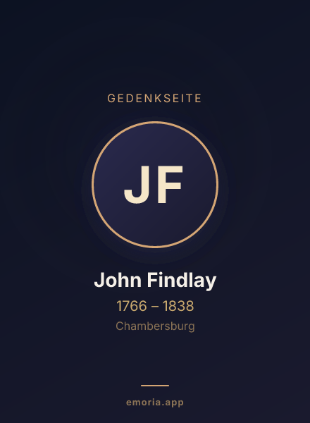 Gedenkportrait von John Findlay