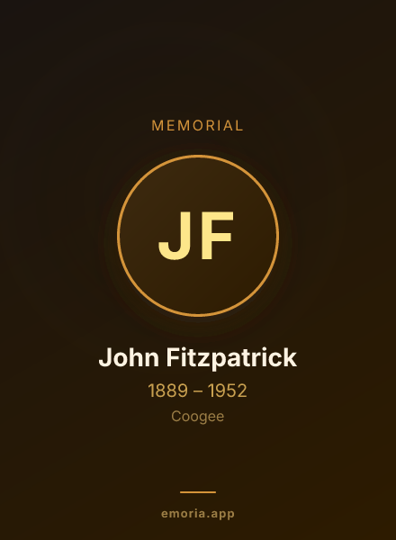 Memorial portrait of John Fitzpatrick