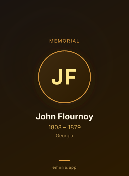 Memorial portrait of John Flournoy