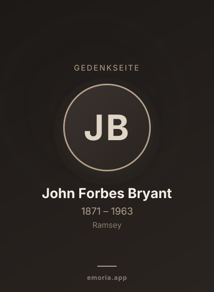 Gedenkportrait von John Forbes Bryant