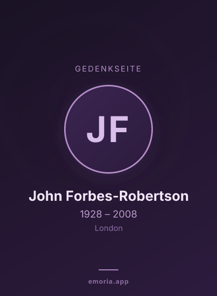 Gedenkportrait von John Forbes-Robertson