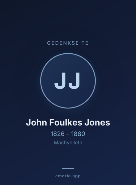 Gedenkportrait von John Foulkes Jones