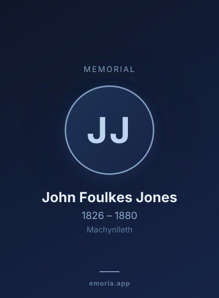 Memorial portrait of John Foulkes Jones