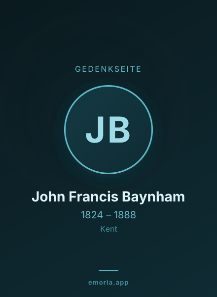 Gedenkportrait von John Francis Baynham