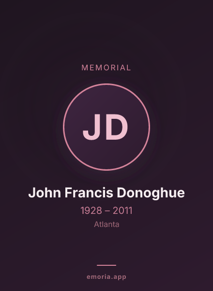 Memorial portrait of John Francis Donoghue