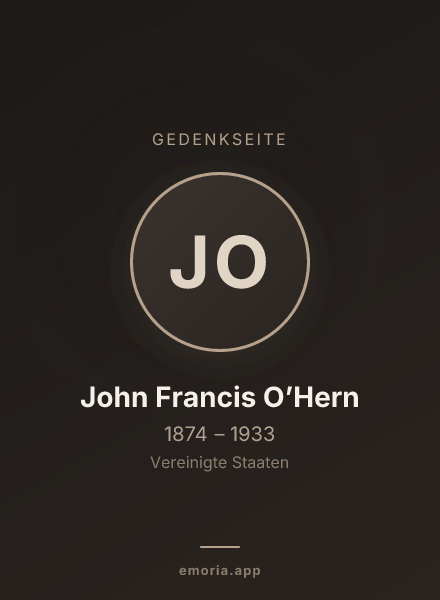 Gedenkportrait von John Francis O’Hern