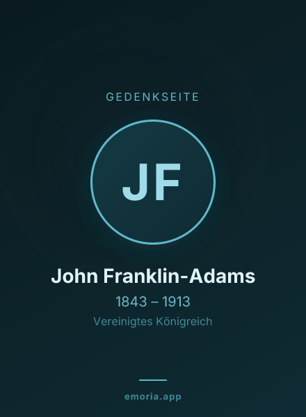 Gedenkportrait von John Franklin-Adams