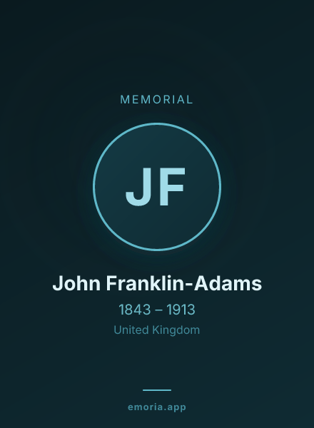 Memorial portrait of John Franklin-Adams