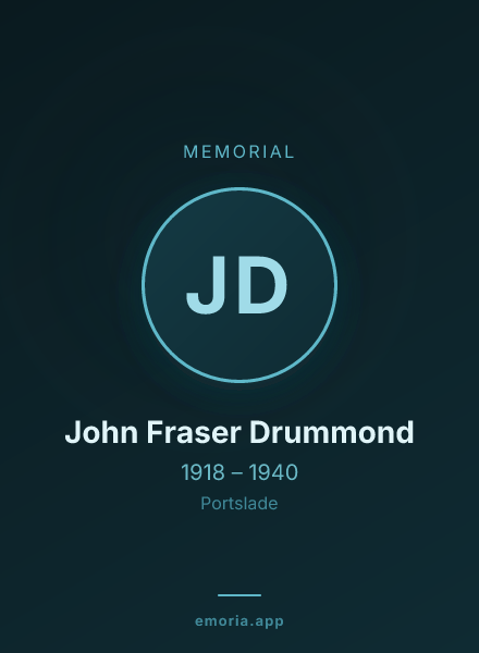 Memorial portrait of John Fraser Drummond