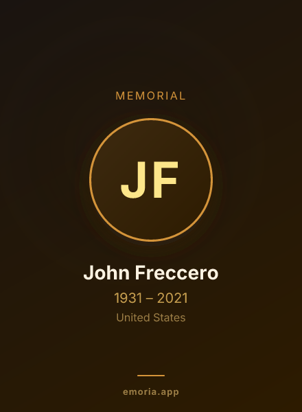 Memorial portrait of John Freccero