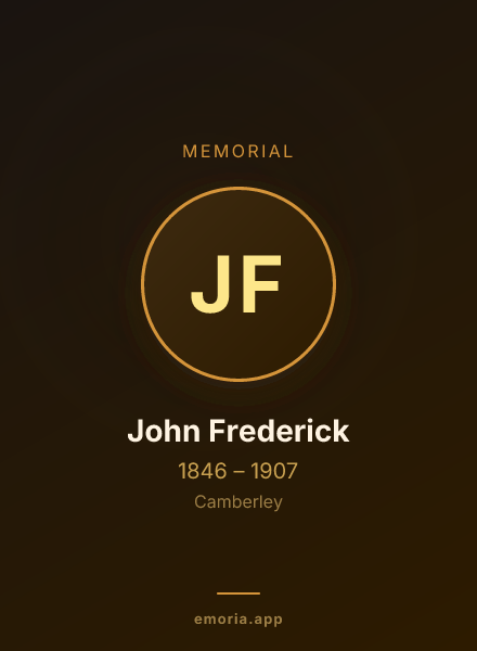 Memorial portrait of John Frederick
