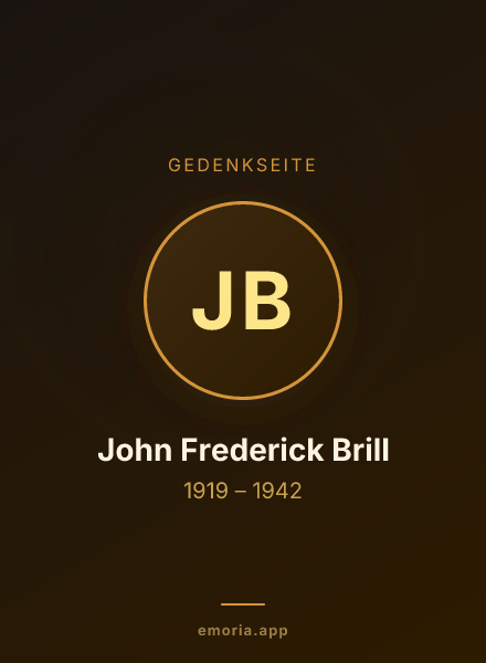 Gedenkportrait von John Frederick Brill