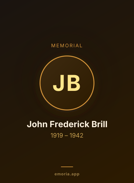 Memorial portrait of John Frederick Brill