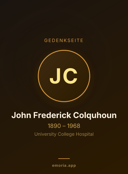 Gedenkportrait von John Frederick Colquhoun