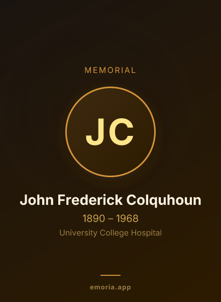 Memorial portrait of John Frederick Colquhoun