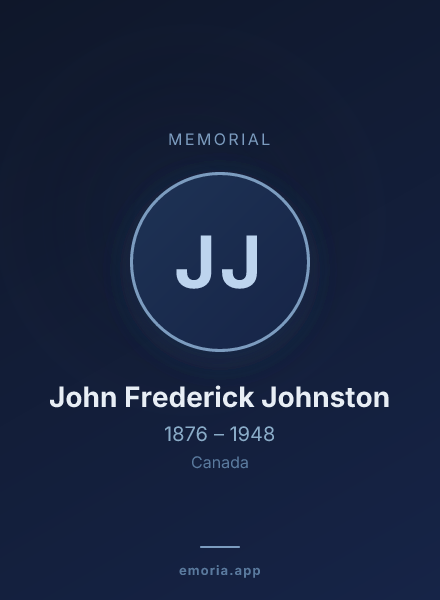 Memorial portrait of John Frederick Johnston