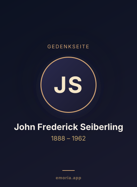 Gedenkportrait von John Frederick Seiberling