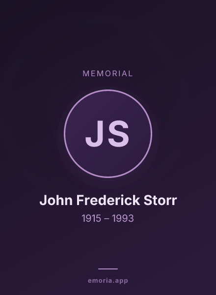 Memorial portrait of John Frederick Storr