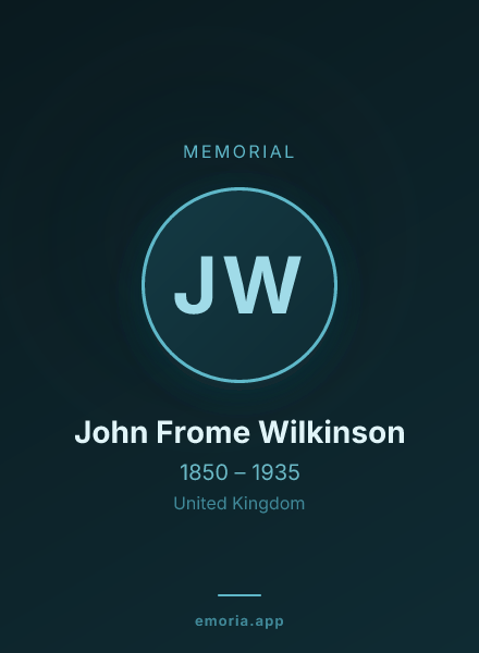 Memorial portrait of John Frome Wilkinson