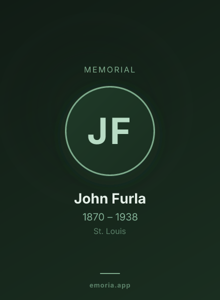 Memorial portrait of John Furla