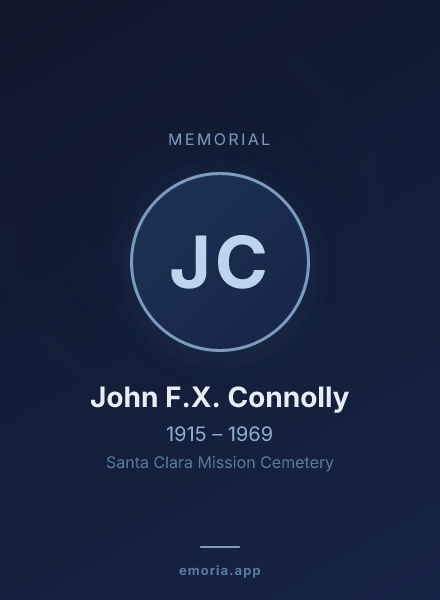 Memorial portrait of John F.X. Connolly