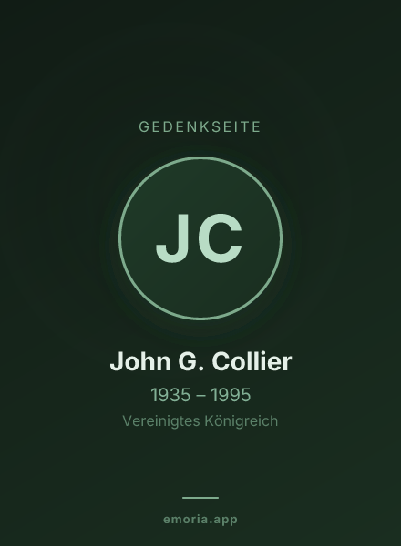 Gedenkportrait von John G. Collier