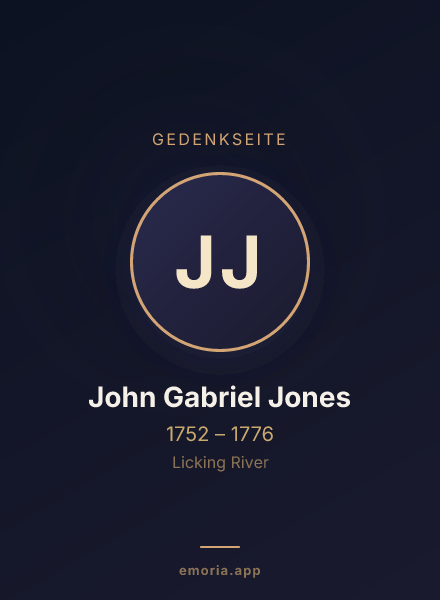 Gedenkportrait von John Gabriel Jones