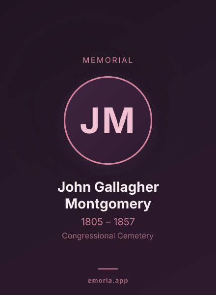 Memorial portrait of John Gallagher Montgomery