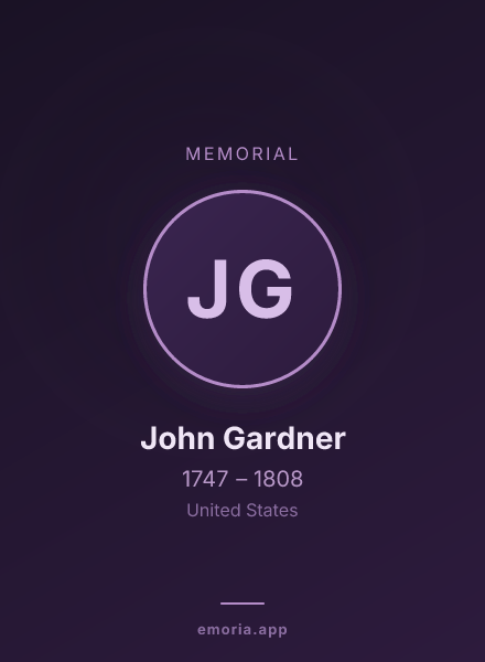 Memorial portrait of John Gardner