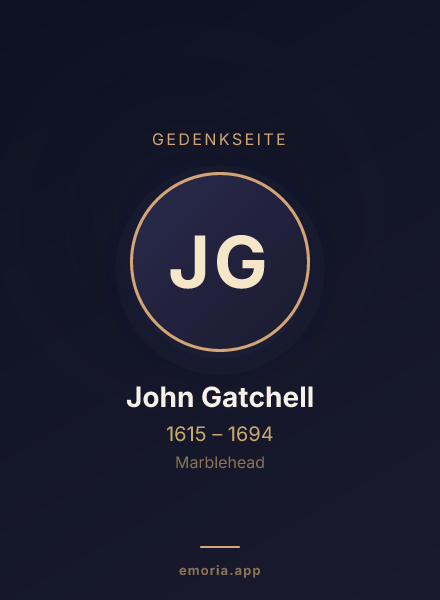 Gedenkportrait von John Gatchell