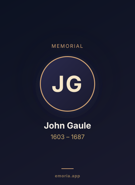 Memorial portrait of John Gaule